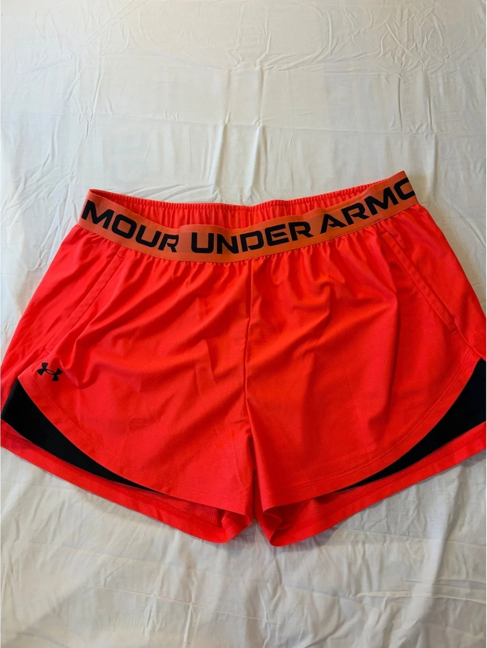 Under Armour Women's Athletic Shorts Size 2X Bright Orange